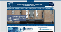 Desktop Screenshot of fce.unse.edu.ar