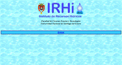 Desktop Screenshot of irh-fce.unse.edu.ar